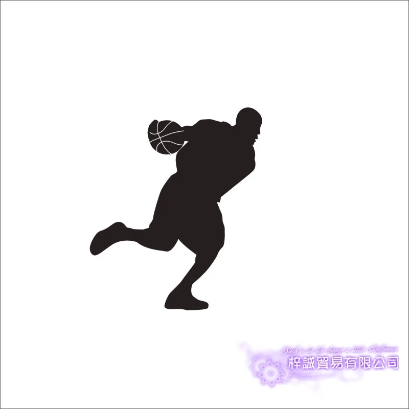 DCTAL Basketball Player Sticker Sports Car Decal Posters Vinyl Wall Decals Pegatina Decor Mural Basketball Sticker