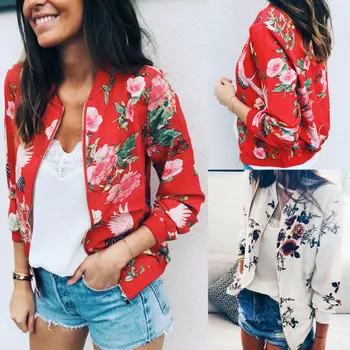 

Fashion Women Casual Jacket Long Sleeve Zipper Blazer Suit Outwear Slim Coat