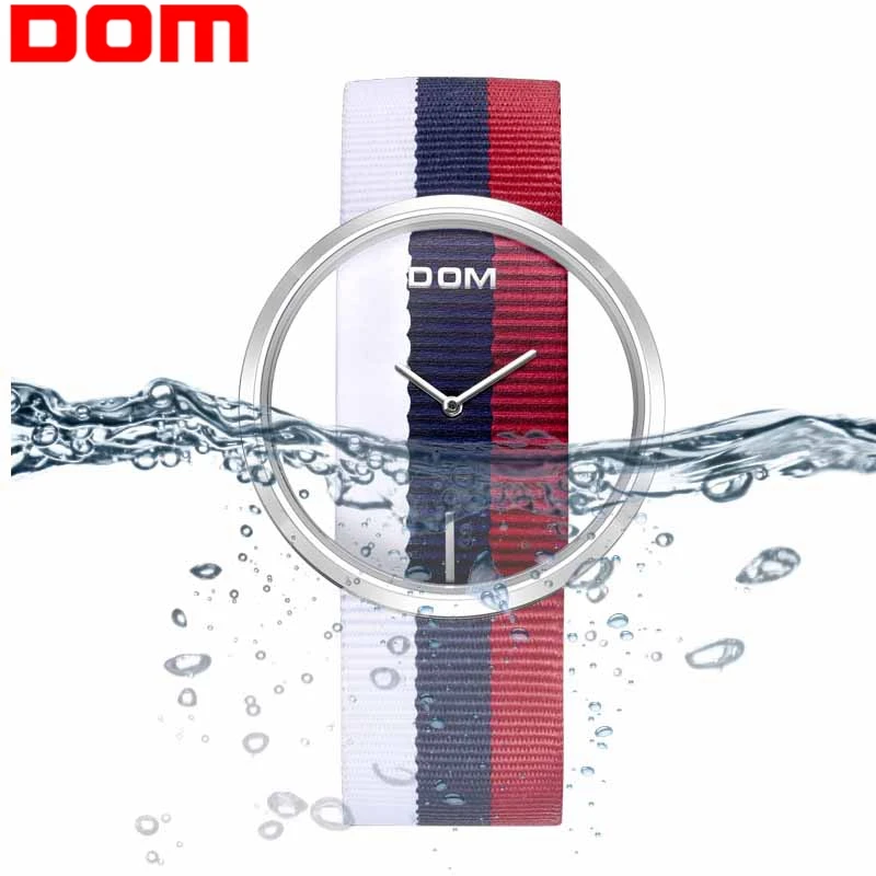 Женские часы DOM брендовые Роскошные модные повседневные кварцевые уникальные