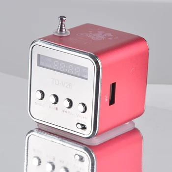 

TD-V26 Portable Micro TFB Mini Speaker Music Player Portable FM Radio Stereo mp3 phone Laptop MP3 MP4 Player Speaker