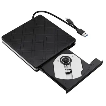 

2020 Brand New Style USB3.0 High Speed Black External Combo Optical Drive CD/DVD Player CD/DVD RW ROM Hot Sale