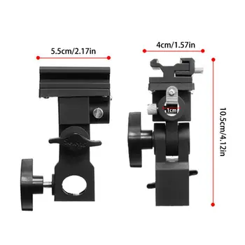 

2 Pcs Flashlight B Type Flash Hot Shoe Speedlite Umbrella Mount Holder Swivel R9JB