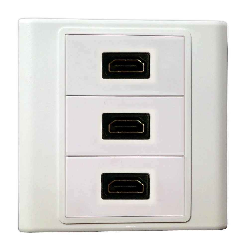 3 HDMI модуля, информация настенная пластина крышка розетки настенное крепление Лицевая панель Разъем Порт для домашнего офиса кабельная система