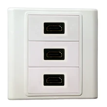 3 HDMI модуля, информация настенная пластина крышка розетки настенное крепление Лицевая панель Разъем Порт для домашнего офиса кабельная система