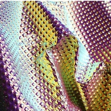 Золотой Шипованный иллюзионный металлический светильник текстура кожаная ткань высококачественный Водонепроницаемый Креативный дизайн лазерная ткань для одежды