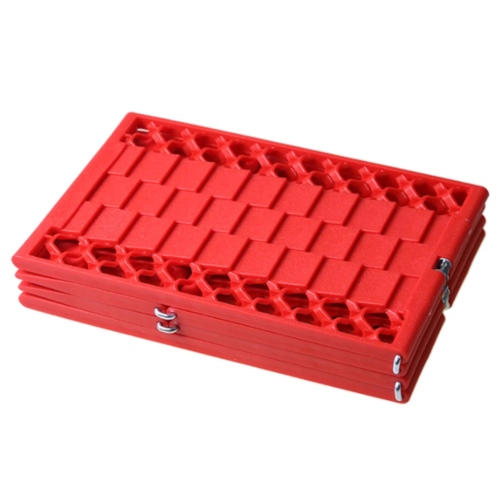 2 Pack Foldable Emergency Auto Tire Traction Mat Tire Grip Car Escaper Snow Grabber Ideal To Unstuck Car From Snow Ice Mud Sand