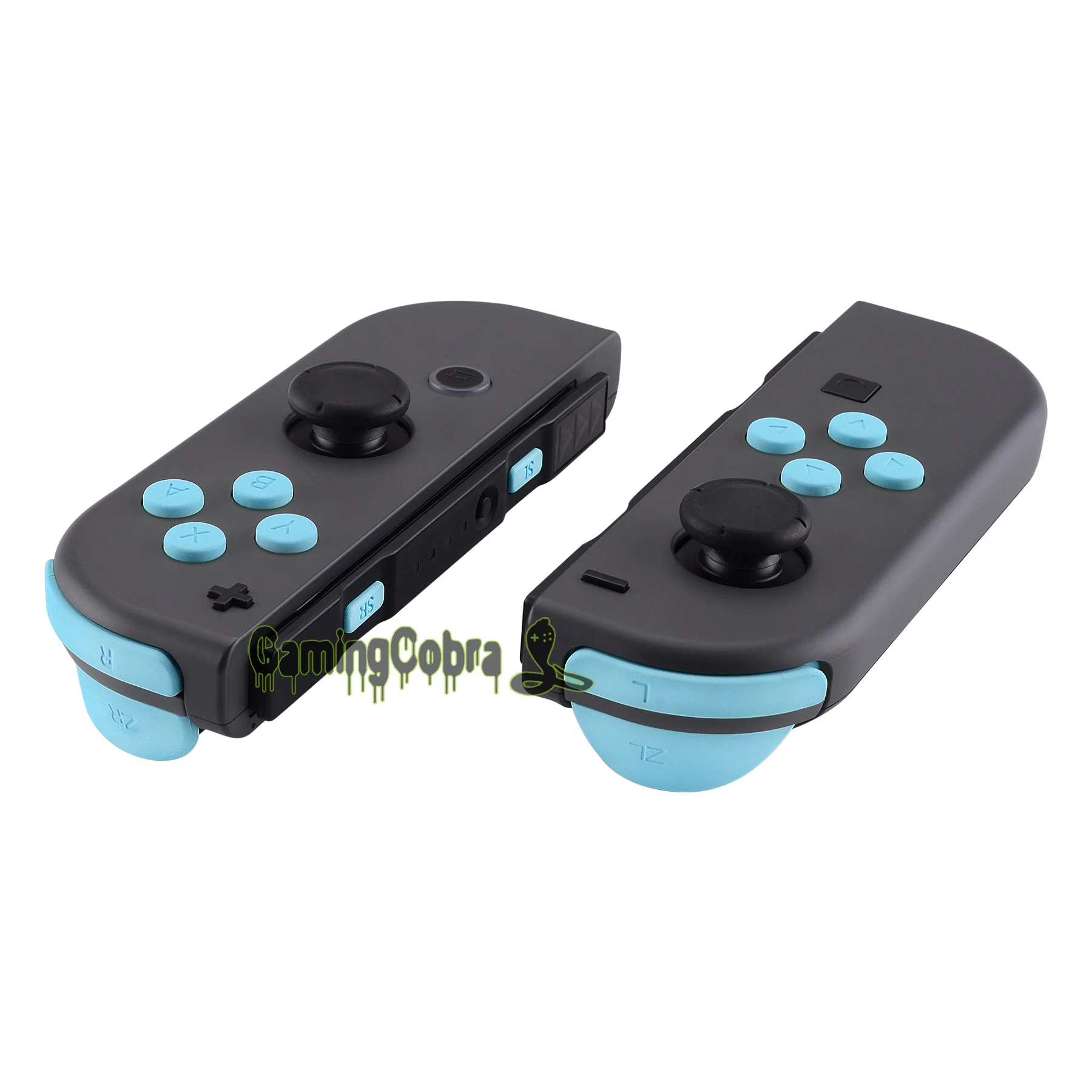 

Soft Touch Heaven Blue Repair ABXY Direction Keys SR SL L R ZR ZL Trigger Full Set Buttons w/ Tools for Nintendo Switch Joy-Con