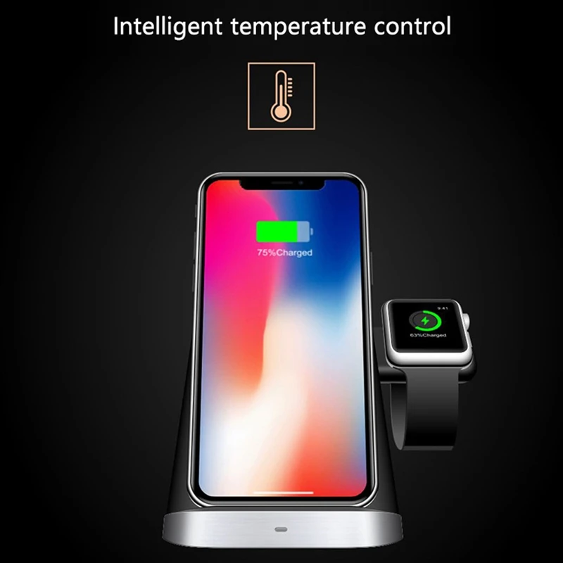 3 в 1 Автомобильное зарядное устройство для Apple Watch магнитное зарядное устройство IPhone 8 Plus X XR XS AirPods быстрое QI Беспроводное зарядное устройство для samsung S9 S8
