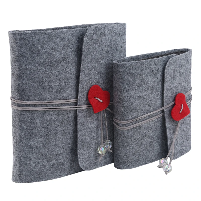 New Felt Three Size Plush Velvet Cover Handmade DIY Vintage Photo Album Birthday Gift Scrapbook | Дом и сад