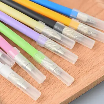 

1Pc Metal Carving Utility Knife Student Non-Slip Craft Pen Cutting Cutter Art Tools Stationery Supplies School Paper P7F8