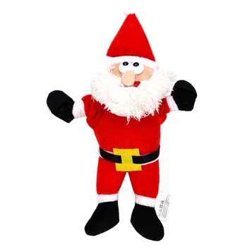 

1Pc Slingshot Designed Interactive Dog Toy Santa Claus Shape Pet Toy Plush Interactive Prop Christmas Gift For Christmas Dog