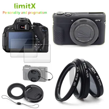 

Accessories Silicone Case + UV ND CPL Filter + Adapter ring + Glass LCD Protector for Canon G7X Mark III G7XIII G7X3 Camera ONLY