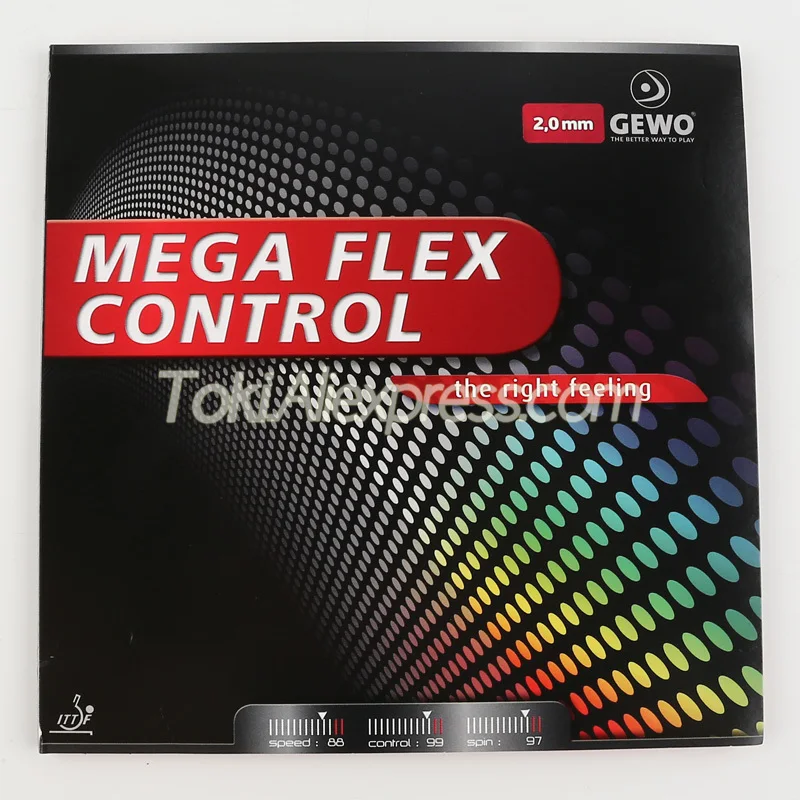 GEWO Mega Flex контроль настольного тенниса Резина(сделано в Германии) пипс-в оригинале GEWO MEGA FLEX контроль 2,0 пинг-понг резина