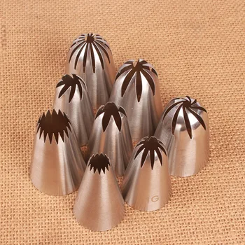 8Pcs Stainless Steel Pastry Nozzles 1