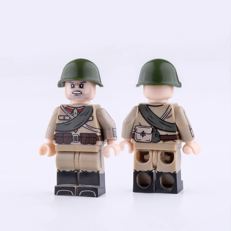 WW2 военная армия советские солдатики строительные блоки армия Россия солдатики аксессуары Кирпичи игрушки для детей подарок