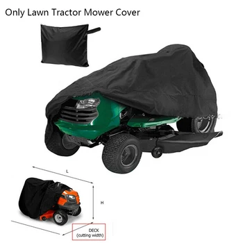 

Oxford Cloth+Silver Coating Lawn Mower Cover Shade UV Protection Tractor Cover Protection Waterproof With One Storage Bag