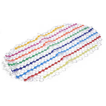 

HOT Rainbow color PVC Bath Mat Non Slip