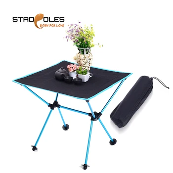 

S-Tadpoles Portable Folding Picnic Table Oxford Cloth Lightweight Outdoor Foldable Table Portable Camping Table