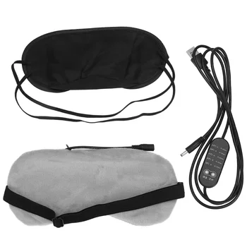 

1PC Temperature Control Eye Patch USB Charging Eye Blinder Hot Compress Patch Soft Steam Eye Mask Portable Sleeping Eye Mask for