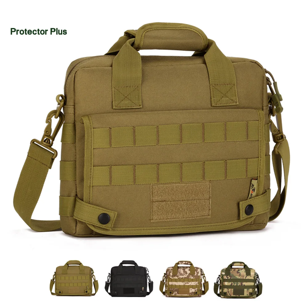 

Camo Tactical Outdoor Men Messenger Bag 10 Inches Tablet Laptop Bag Military MOLLE Camping Waterproof Briefcase Crossbody