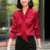Роскошная женская рубашка с длинными рукавами 2020 new satin high-end elegant v-образным вырезом slim shirt