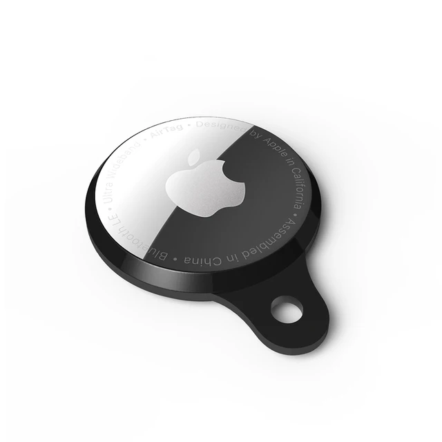 Airtags Case Protective Cover TPU Case of New Apple AirTags for Anti-Scratch and  Anti-Loss Design Black