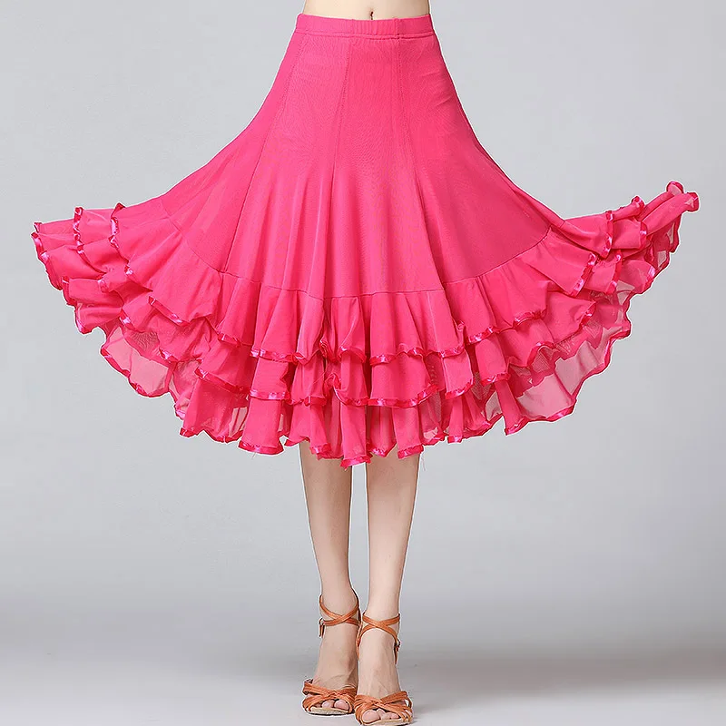 LatinDanceSkirtBallroomDanceSkirtsWaltzModernDancingSkirts