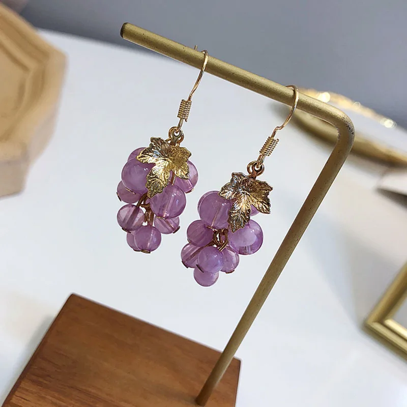 Kawaii Korea Style Grape Earrings - Limited Edition
