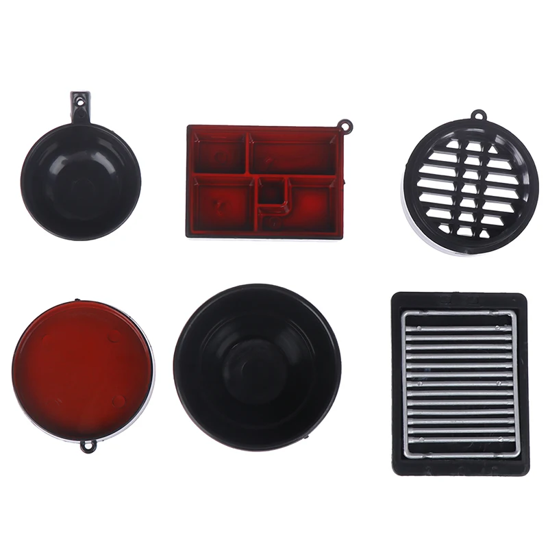 Dollhouse Miniature Kitchen Utensils Cooking Ware Pot Boiler Pan Coffee Tea Cups Chair Ceramic Pot Kitchen Play Toys 1set or 1pc kitchen toys pretend kitchen toys doll house toys tea set toy