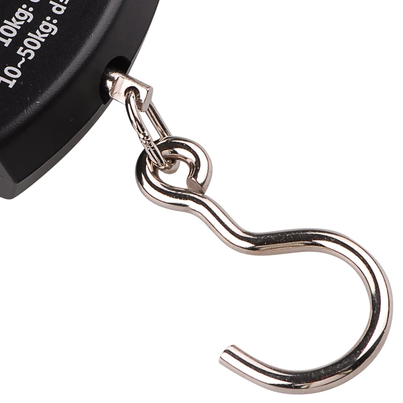 Portable Mini Digital Hand Held 50Kg Fish Hook Hanging Scale Electronic Weighting Luggage Scale LED Display Balance Fishing Tool