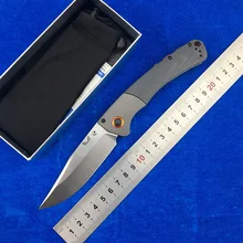 LEMIFSHE 15080 алюминиевый сплав Dymondwood/G10 Ручка D2 нож со складным лезвием Открытый Кемпинг выживания фрукты нож, инструмент для повседневного использования