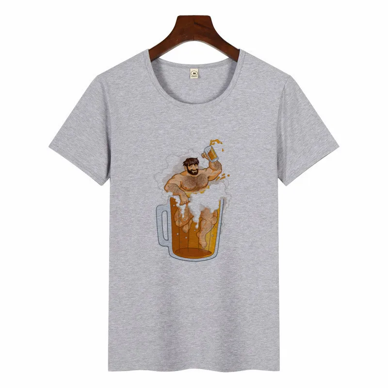 p1463J-grey Женская забавная футболка с рисунком медведя и поцелуя Bobo Bear, топы с короткими рукавами, футболка унисекс, модная футболка с круглым вырезом, Kawaii, графические футболки для женщин - Цвет: p1463J-grey