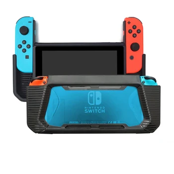 

Anti-scratch Soft TPU Shockproof Protective Case Cover +Tempered glass Screen Protector specially designed for Nintendo Switch