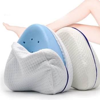 

MemoryFoam Pillow Orthopedic Knee Leg Wedge Cushion for Side Sleeper Sciatica Relief or Pillowcase Orthopedic Pillow for Home