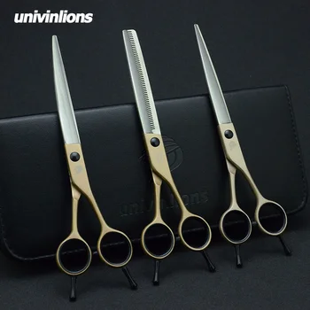 

7" Pet Dog Gromming Scissors Kit Pet Cutting Scissors for Dog Animails Cat Straight & Thinning & Curved Scissors Stainless Steel
