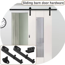 Sliding Barn Door Hardware Track Set Sliding Door Kit Closet Set Hanger 6/6.6FT