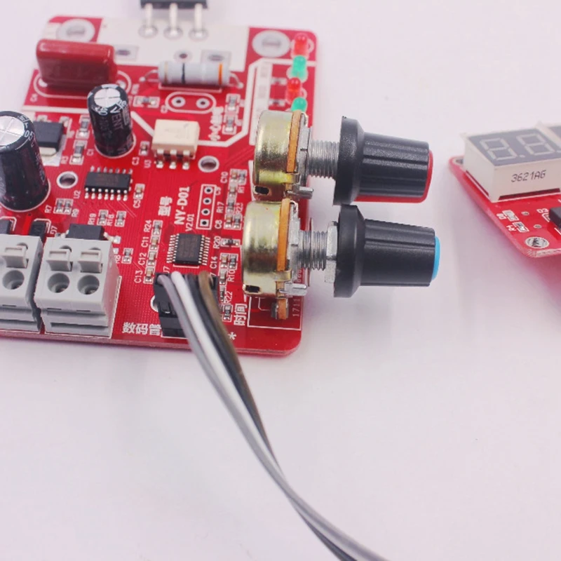 Spot Welders Control Board 40A Digital Display Spot Welding Time and Current Controller Panel Timing Ammeter NY-D01