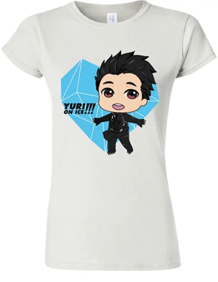Yuri! On Ice Wo Мужская рубашка размер большая футболка Аниме Манга Лицензированная