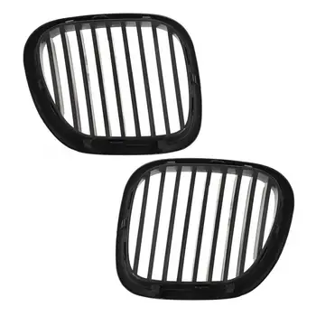 

grill mesh A Pair Car Matte Black Front Kidney Mesh Grill Grille Replacement Fits for Z3 Coupe 1996-2002 car accessories