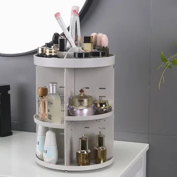 

360 du Rotating Cosmetics Cosmetic Box Multi-functional Jewelry Box Classification Organizing Storage Box
