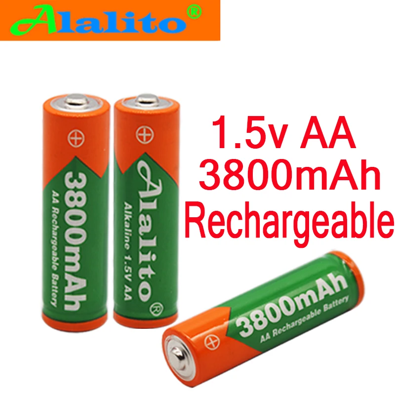 2019 Новая батарея AA 3800 1 5 v перезаряжаемая 3000mAh Щелочная аккумуляторная для часов