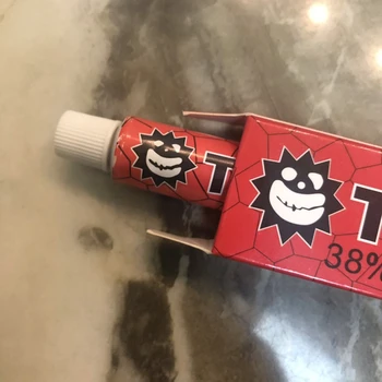 

RED 38% Before Tattoo Cream TXTK Piercing Painless Permanent makeup Body Eyebrow Eyeliner Lips tattoo product 10g