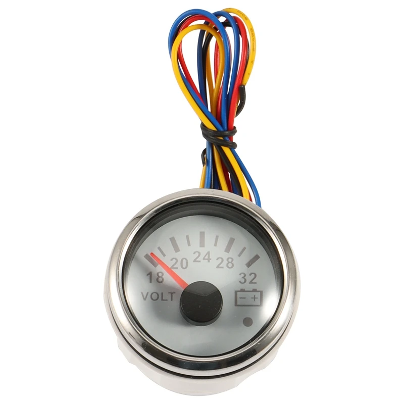 Motorcycle Volt Meter Gauge 8 16 Volts Caravan Boat Marine Voltmeter