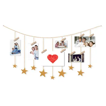 

Toddler Newborn Picture Photography Stars Garland with Chains Wall Hanging Ornaments Wall Hanging Art Decoration for Home