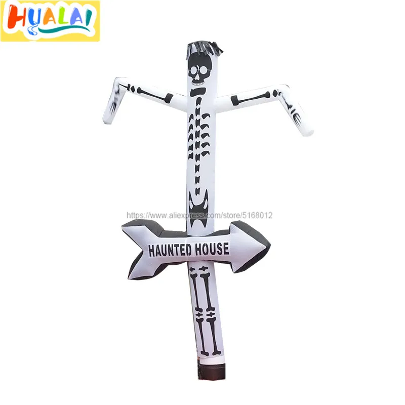 

giant Halloween inflatable air dancer sky tube man skull wacky ghost fly guy for outdoor advertising decorations 5m/16.4ft high
