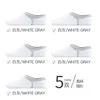 5Pairs white gray
