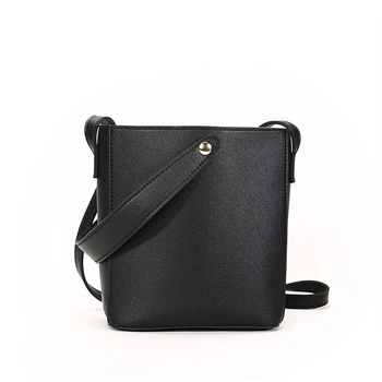 

Women Bags Fashion Bucket Shape Leather Material Luxury High Quality Solid Color Handbags