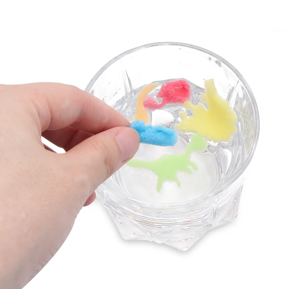 4pcs Novelty Gag Toys Magic Grow Water Absorption Capsule Juguetes Bath Toy Cognition Toys Kids Educational Cartoon Animal