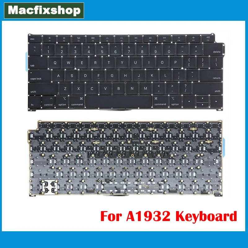 Tastiera Originale A1932 2018 2019 Per Macbook Air 13 "Tastiera A1932 Us Uk Fr Sp Ge Ru Sostituzione Francese Spagnolo Tedesco Russo