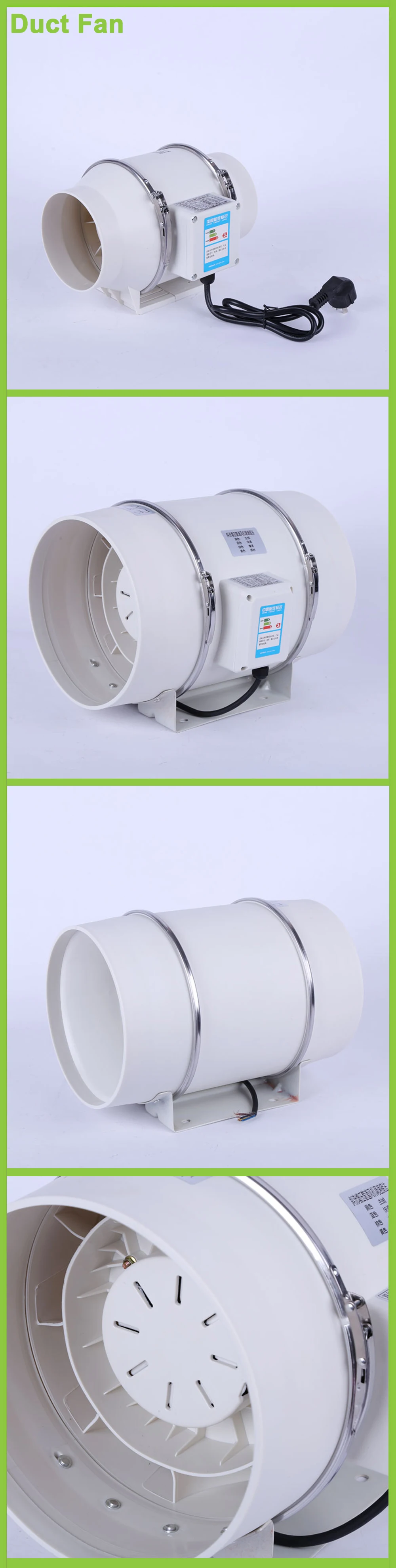 Ativado por Ventilador Barraca de Cultivo Kit de Filtro de ar de Carbono v para Hidroponia em Interiores com Luz de Led Centrífugo 8 Polegadas 4 - 5 6 9 Kit de filtro de ar de carbono